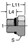 Parker ISO 6149 Hex Head Plug 