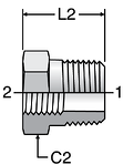 Parker Pipe Thread Reducer 