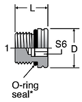 Parker ISO 6149 Hollow Hex Plug