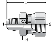 Parker Komatsu 30° Swivel Conversion Adapters