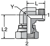 Parker K4 Swivel Nut Elbows