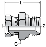 Parker K4 Swivel Nut Connectors