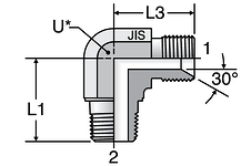 Parker JIS 90° Male Elbows