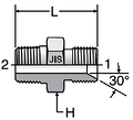 Parker HP4: 60° Cone / 60° Cone Union