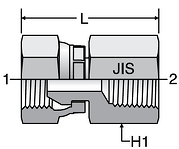 Parker JIS Swivel Female Connectors