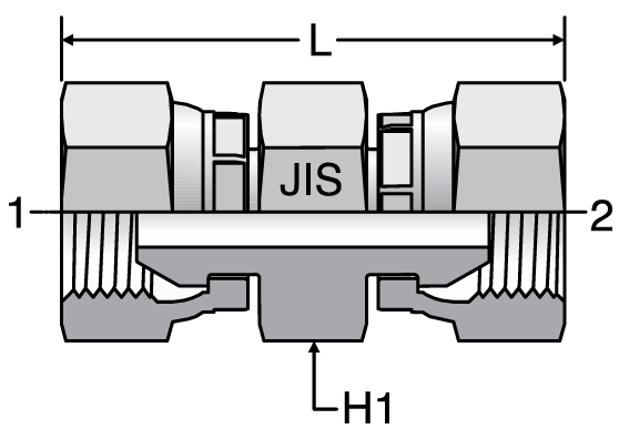 Parker JIS Swivel Union Connectors