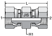 Parker HP46: JIS 60° Swivel Connector