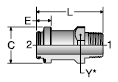 Parker FHQ4O Dual Seal Flange Connector