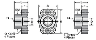 Parker G4Q BSPP Port Block Adapter