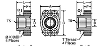 Parker G5Q SAE Port Block Adapter