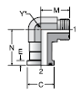  Parker LOEQ2 Code 62 Flange 90° Elbow 