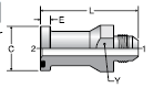 Parker XHQ1 Code 61 Flange Connector