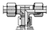 Parker Swivel Nut Branch Tee ET