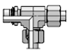 Parker ISO 6164 Run Tee LEE-OR