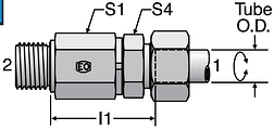 Parker DG102-M - EO Ball Bearing Rotary Straight