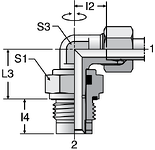 Parker DVWE-M - EO Plain Bearing Rotary Elbows