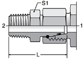 Parker EGE-NPT - EO Swivel Connectors