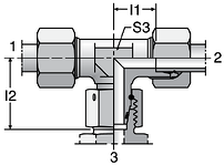 Parker ET - EO Swivel Nut Branch Tee