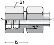 Parker GAI-M - EO-2 Female Connectors