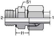 Parker GE-M-ED - EO-2 Male Connectors