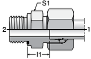 Parker GE-R-ED - EO Male Connectors
