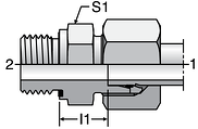 Parker GE-R-ED - EO-2 Male Connectors