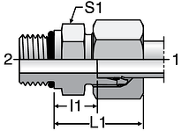 Parker GE-UNF/UN - EO-2 Male Connectors