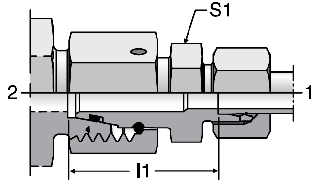 Parker RED L-Series - EO Tube End Reducers