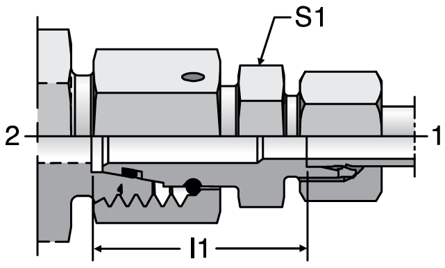 Parker RED S-Series - EO Tube End Reducers