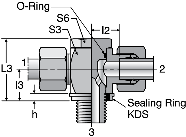 Parker TH-R-KDS - EO-2 High Pressure Banjo Tees