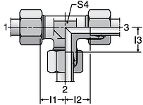 Parker TR S SERIES - EO-2 Tee Reducers