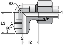 Parker WAS - EO-2 Weld Elbows