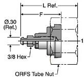 Parker FNLBA ORFS Bleed Adapters