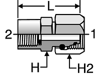 Parker BSPP Pressure Gauge Adapters
