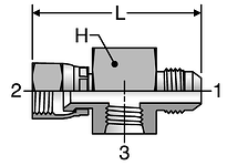 Parker Gauge Port Tees