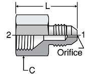 Parker JIC / JIC Pressure Gauge Adapters (Type B)