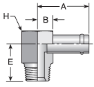 Parker TB series 21TB fitting