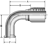 Parker S6 series 14NS6 crimp fitting