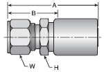 Parker HY series 111HY crimp fitting