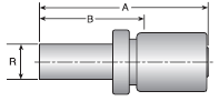 Parker HY series 134HY crimp fitting