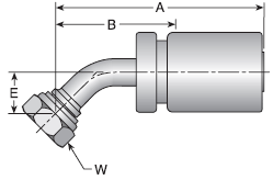 Parker HY series 137HY crimp fitting