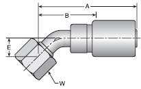 Parker HY series 1J7HY crimp fitting