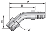 Parker 88 series 3188 fitting