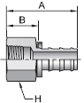 Parker 82 series 30282 fitting