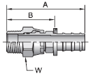 Parker 82 series 31382 fitting