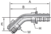 Parker 82 series 36782 fitting