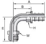 Parker 82 series 36982 fitting