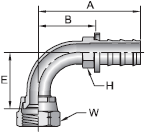 Parker 82 series 37982 fitting
