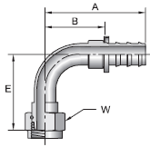 Parker 82 series 3B282 fitting