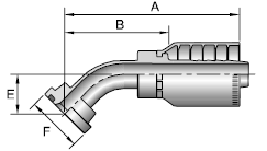 Parker 78 series 11778 crimp fitting